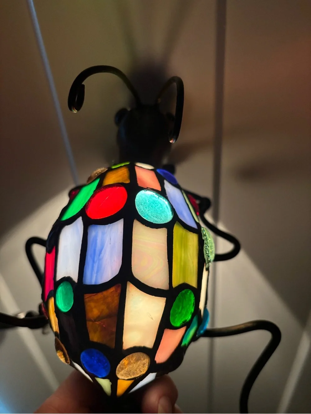 Stained Glass Mosaic Bug Lamp - Multicolor - Picture 5 of 5